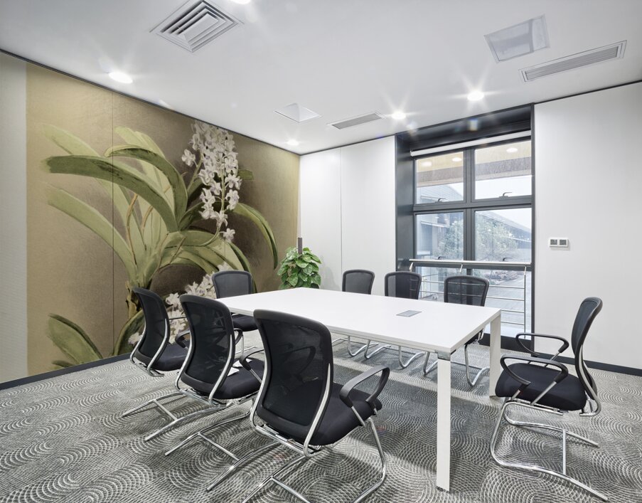 Saccolabium cœleste from Reichenbachia Orchids 1888-1894 illustrated by Frederick Sander 1847-1920.  Wall Printing