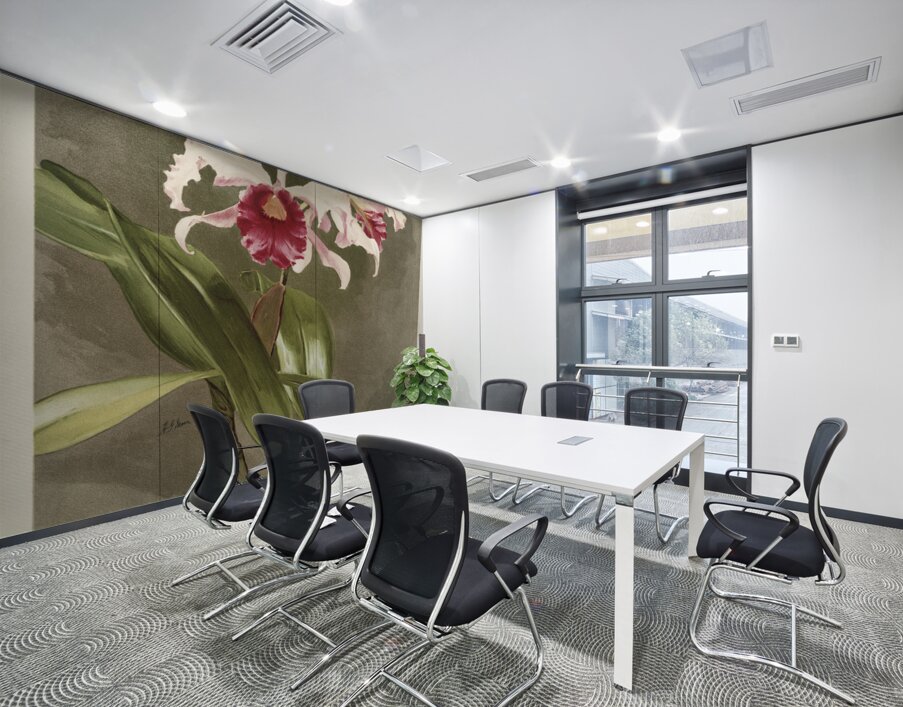 Cattleya hybrida arnoldiana from Reichenbachia Orchids 1888-1894 illustrated by Frederick Sander 1847-1920.  Wall Printing