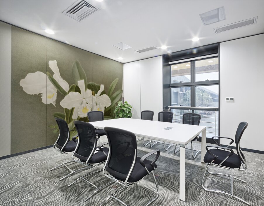 Cattleya trianæ alba from Reichenbachia Orchids 1888-1894 illustrated by Frederick Sander 1847-1920.  Wall Printing