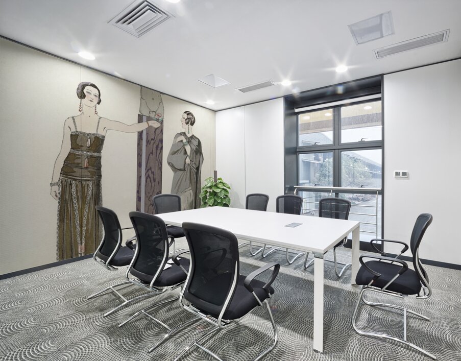 Eros. Robe et manteau pour le soir de Worth 1924 fashion illustration  by George Barbier.  Wall Printing