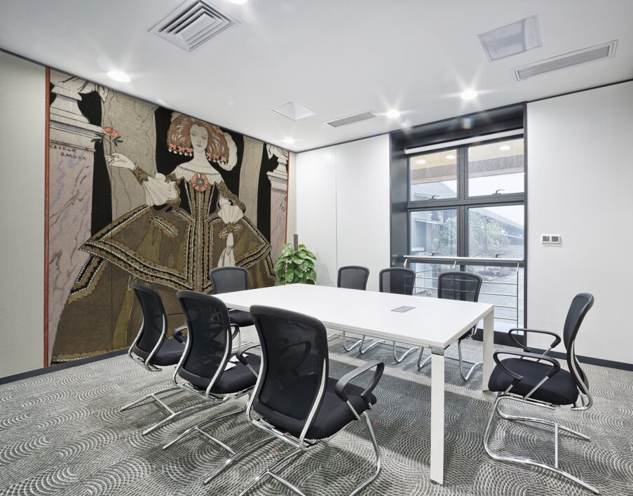 La rose de linfante: Costume de Worth from Gazette du Bon Ton. Art- Modes & Frivolit&eacutes No. 8 1924 fashion illustration  by George Barbier.  Wall Printing