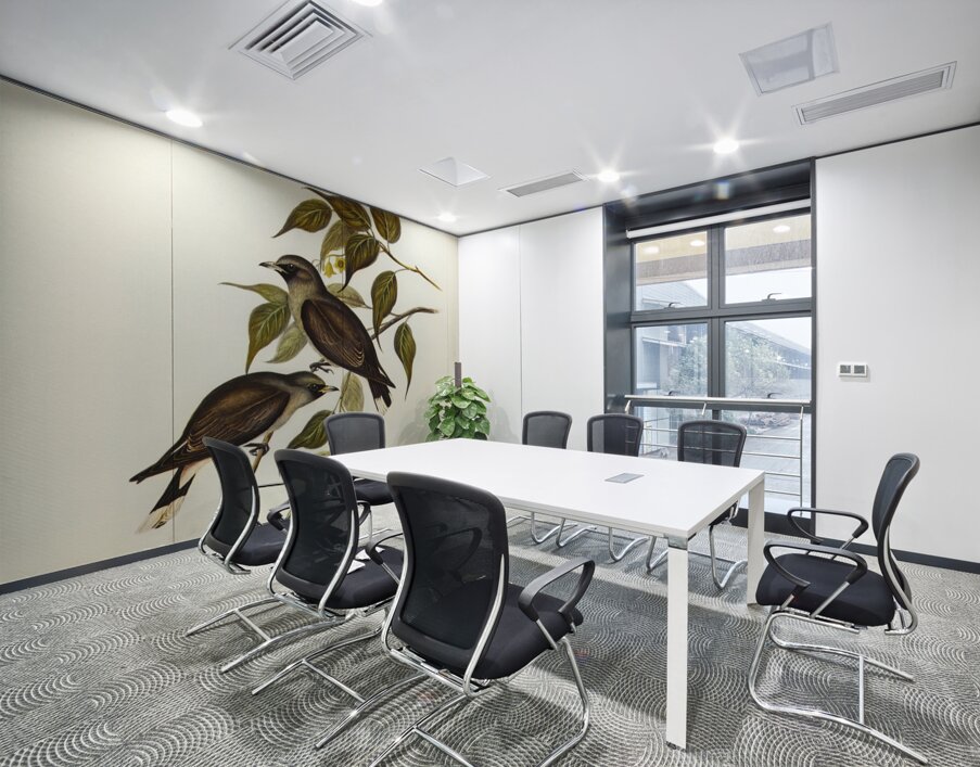 White-vented Wood Swallow Artamus albiventris illustrated by Elizabeth Gould 1804–1841 for John Gould’s 1804-1881 Birds of Australia  Wall Printing