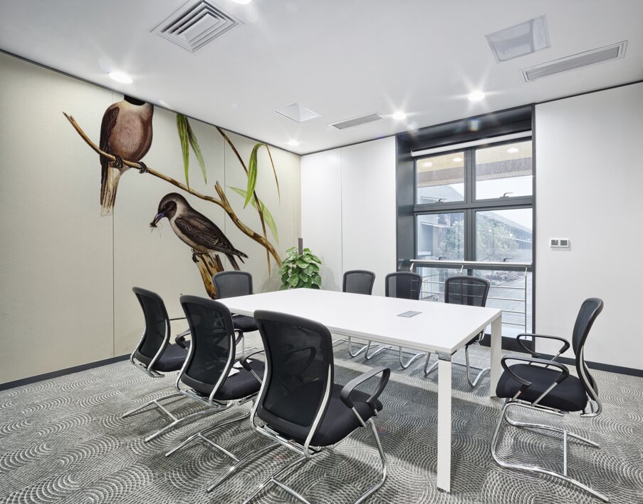 Masked Wood Swallow Artamus personates Gould illustrated by Elizabeth Gould 1804–1841 for John Gould’s 1804-1881 Birds of Australia  Wall Printing