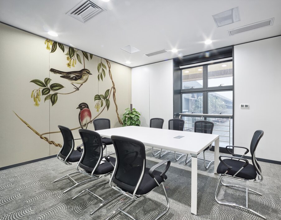 Rose-breasted Wood-robin Erythrodryas rosea illustrated by Elizabeth Gould 1804–1841 for John Gould’s 1804-1881 Birds of Australia  Wall Printing