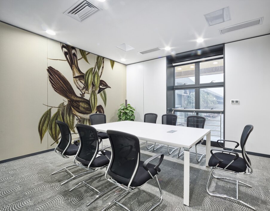 Black-throated Psophodes Psophodes nigrogularis illustrated by Elizabeth Gould 1804–1841 for John Gould’s 1804-1881 Birds of Australia  Wall Printing