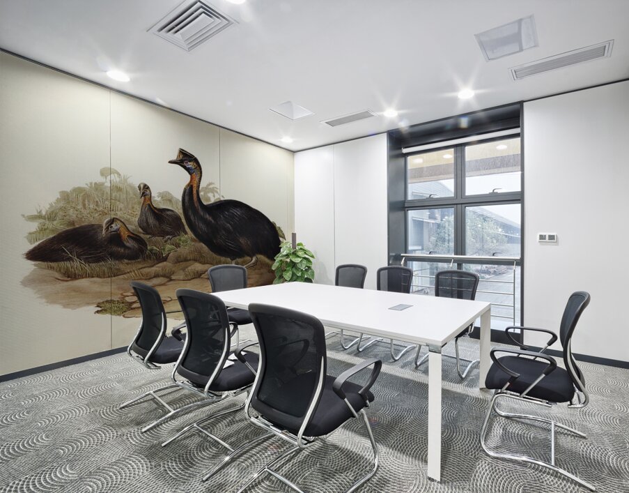 One-carunculated Cassowary Casuarius uniappendiculatus illustrated by Elizabeth Gould 1804–1841 for John Gould’s 1804-1881 Birds of Australia  Wall Printing