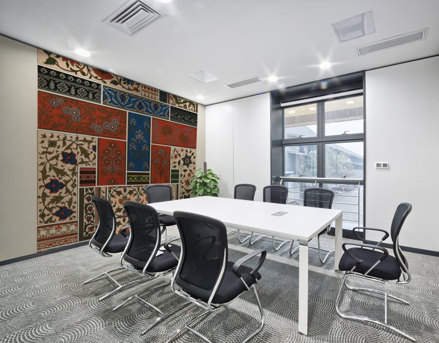 Indian pattern. 1888 edition Lornement Polychrome by Albert Racine 1825–1893. Wall Printing