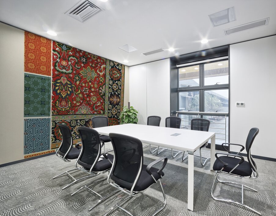 Persian pattern. 1888 edition Lornement Polychrome by Albert Racine 1825–1893. Wall Printing