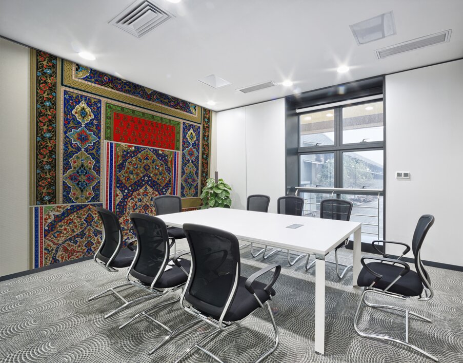 Indo-Persian pattern. 1888 edition Lornement Polychrome by Albert Racine 1825–1893. Wall Printing