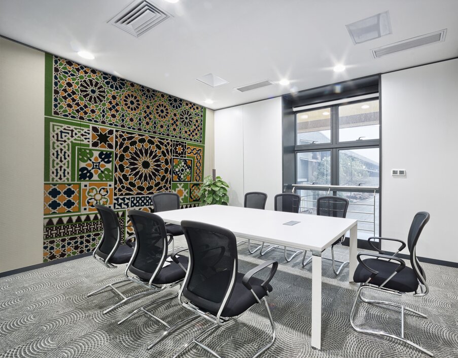 Moresque pattern Lornement Polychrome 1888 by Albert Racinet 1825-1893. 1888 edition. Wall Printing