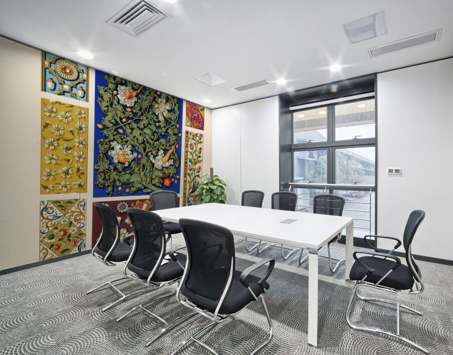 Middle-Ages pattern. 1888 edition Lornement Polychrome by Albert Racine 1825–1893. Wall Printing