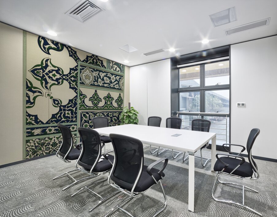 Persian pattern. 1888 edition Lornement Polychrome by Albert Racine 1825–1893. Wall Printing