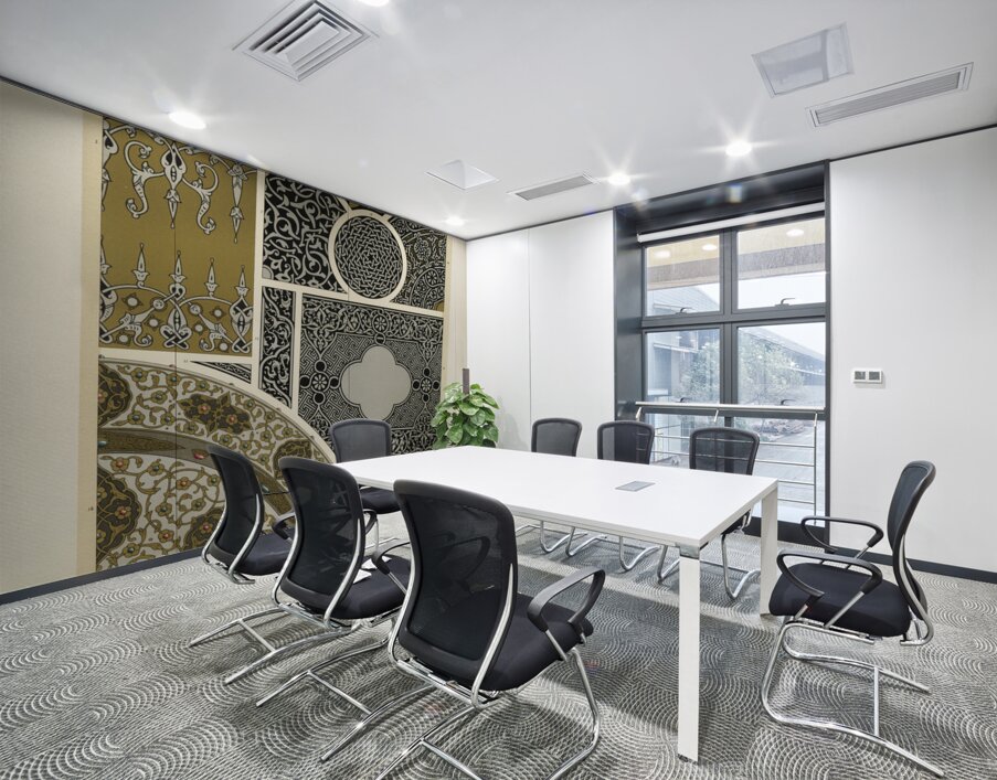 Persian pattern. 1888 edition Lornement Polychrome by Albert Racine 1825–1893. Wall Printing