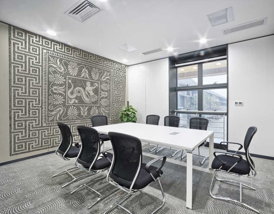 Pompeiian decorative design. 1888 edition Lornement Polychrome by Albert Racine 1825–1893. Wall Printing