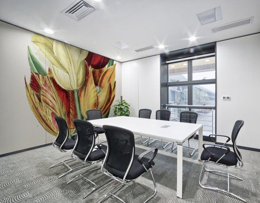 Rough stemmed tulip from Edwards Botanical Register 1829-1847  by Sydenham Edwards John Lindley and James Ridgway. Wall Printing