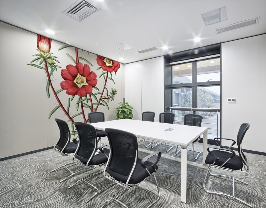 Portulaca splendens from Edwards Botanical Register 1829-1847  by Sydenham Edwards John Lindley and James Ridgway. Wall Printing