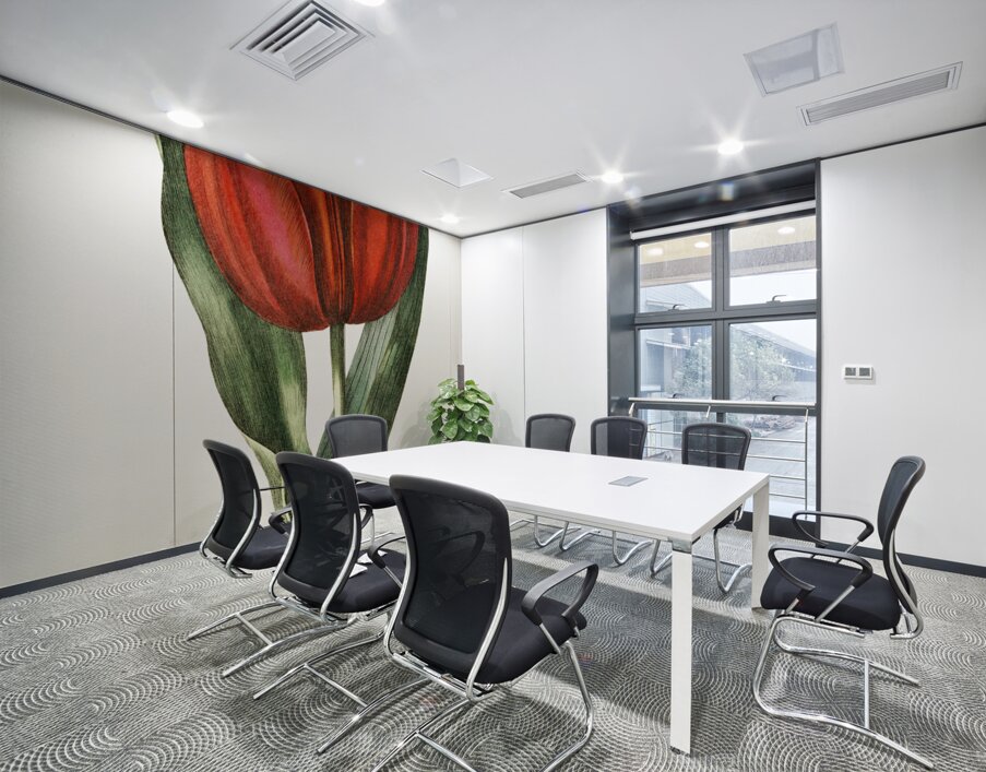 Gesners tulip from Edwards Botanical Register 1829-1847  by Sydenham Edwards John Lindley and James Ridgway. Wall Printing