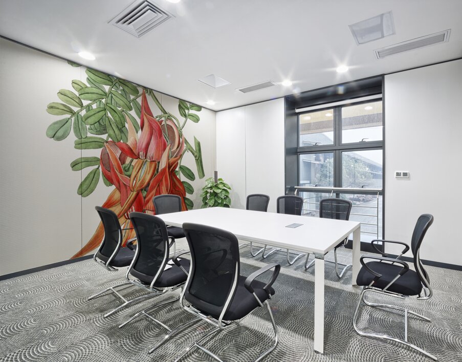 Crimson glory pea from Edwards Botanical Register 1829-1847  by Sydenham Edwards John Lindley and James Ridgway. Wall Printing