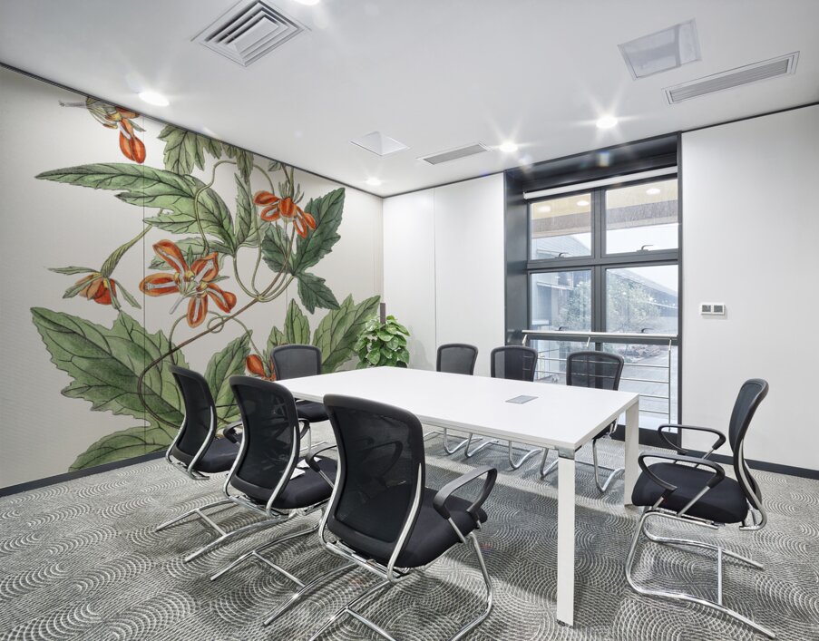 Red loasa from Edwards Botanical Register 1829-1847  by Sydenham Edwards John Lindley and James Ridgway. Wall Printing