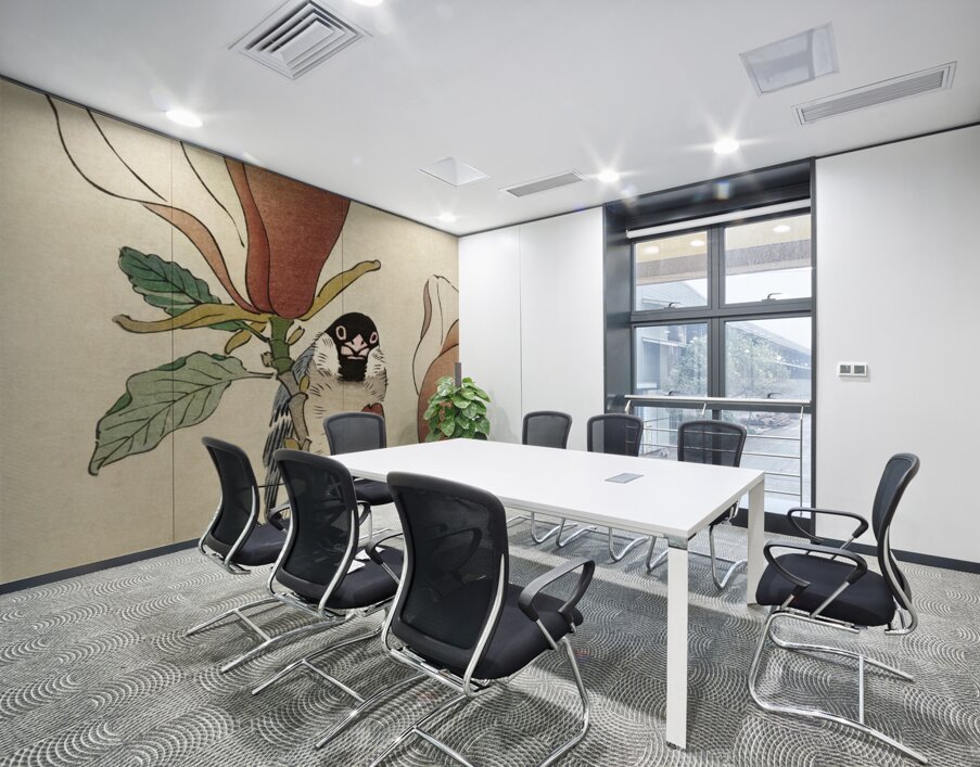 Sparrow on blooming magnolia branch 1900 - 1930 by Ohara Koson 1877-1945. Wall Printing