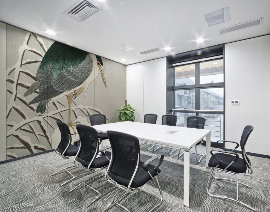 Heron in snow 1920 - 1930 by Ohara Koson 1877-1945. Wall Printing