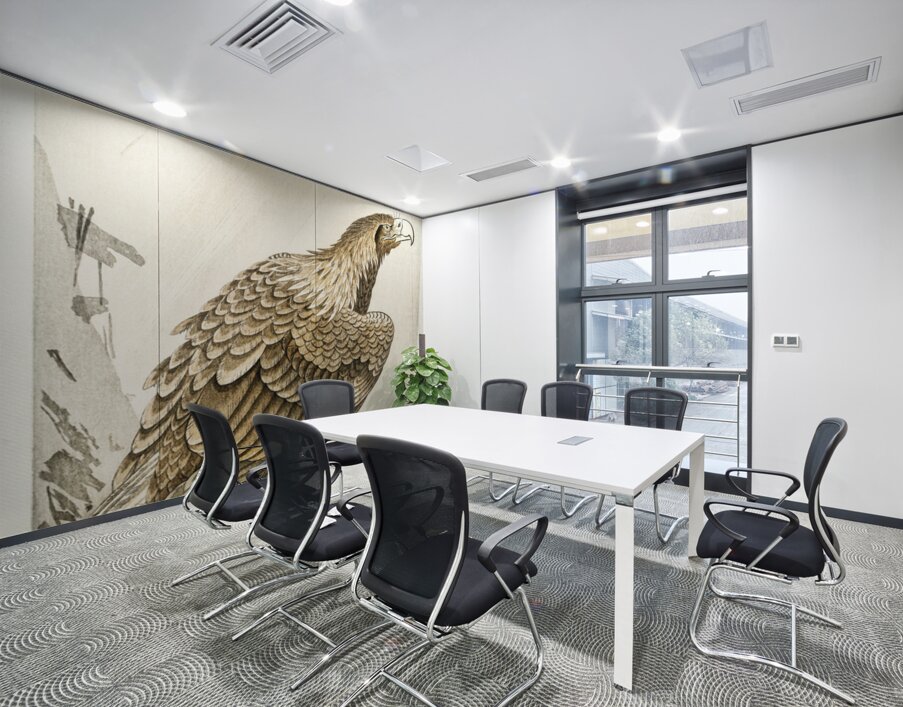 Eagle on tree branch 1900 - 1910 by Ohara Koson 1877-1945. Wall Printing