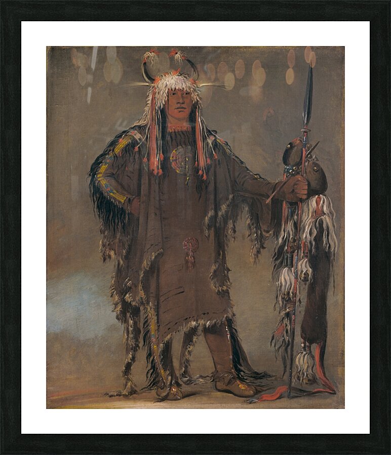 Peh-Tó-Pe-Kiss Eagle’s Ribs a Piegan Chief 1832 Picture Frame print