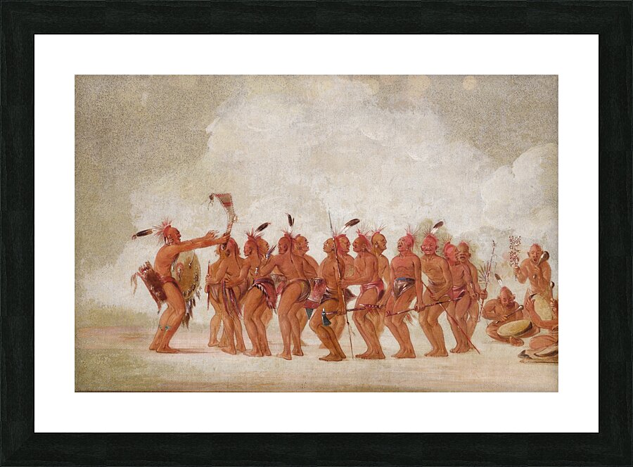 Slave Dance Sac And Fox 1835-1837 Picture Frame print