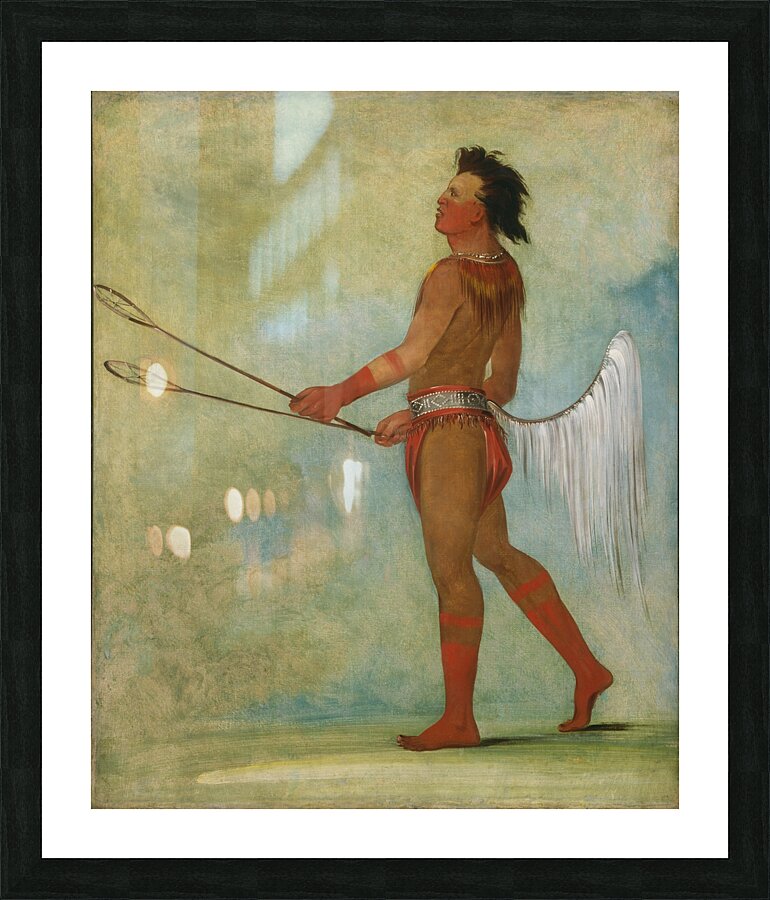 Tul-Lock-Chísh-Ko Drinks The Juice of The Stone In Ball-Player’s Dress 1834 Picture Frame print