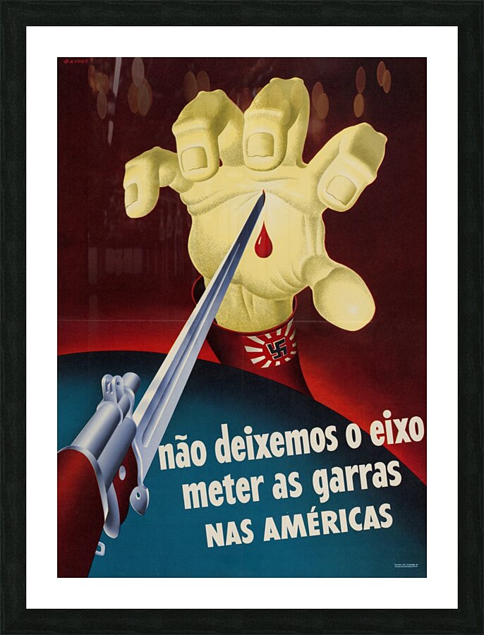 Nao Deixemos o Eixo Meter as Garras nas Américas Picture Frame print