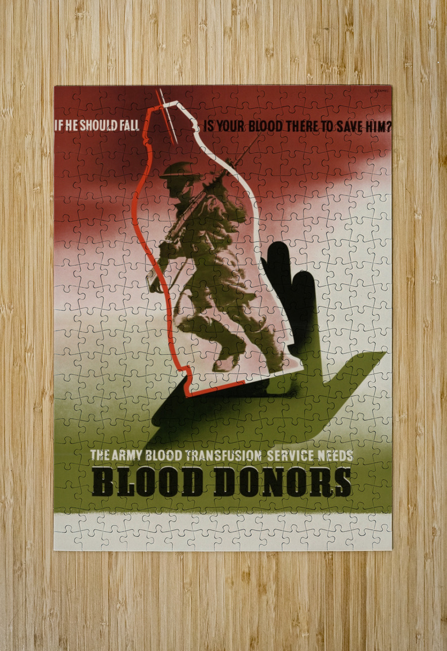 The Army Blood Transfusion Service Needs Blood Donors IStockHistory com Puzzle printing