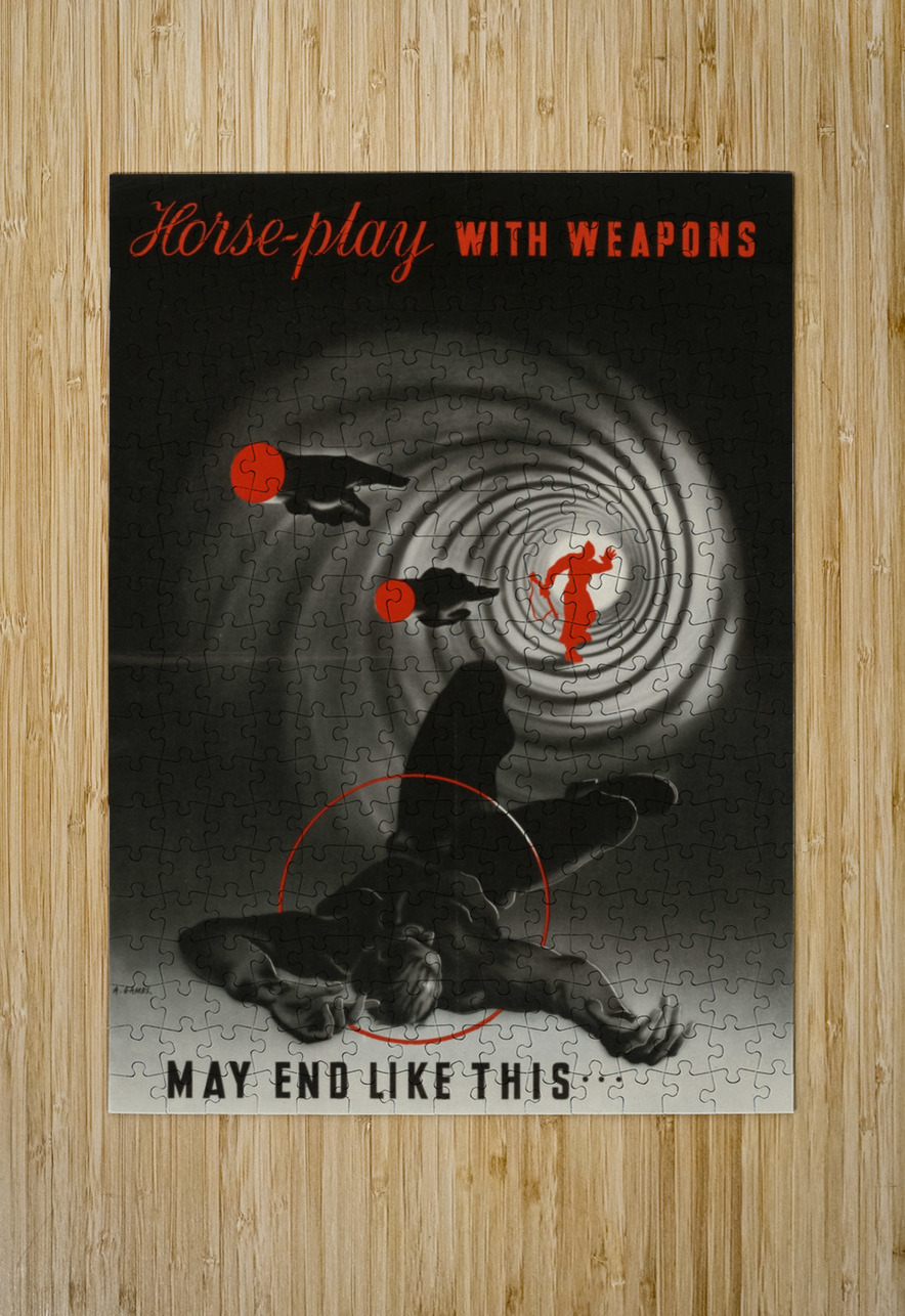 Horse-Play With Weapons May End Like This IStockHistory com Puzzle printing