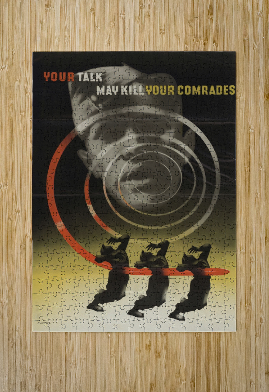 Your Talk May Kill Your Comrades IStockHistory com Puzzle printing