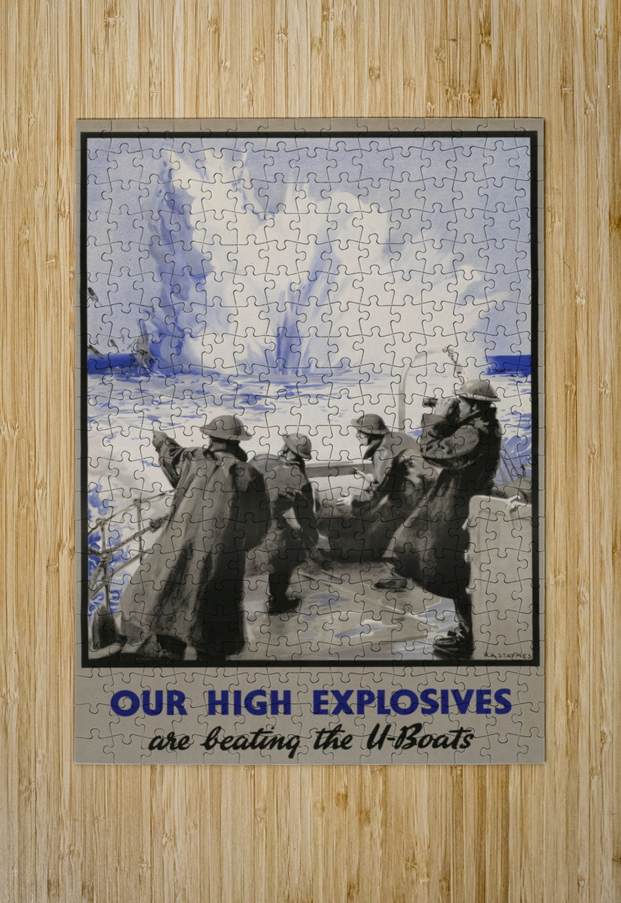 Our High Explosives are Beating the U-Boats  IStockHistory com Puzzle printing