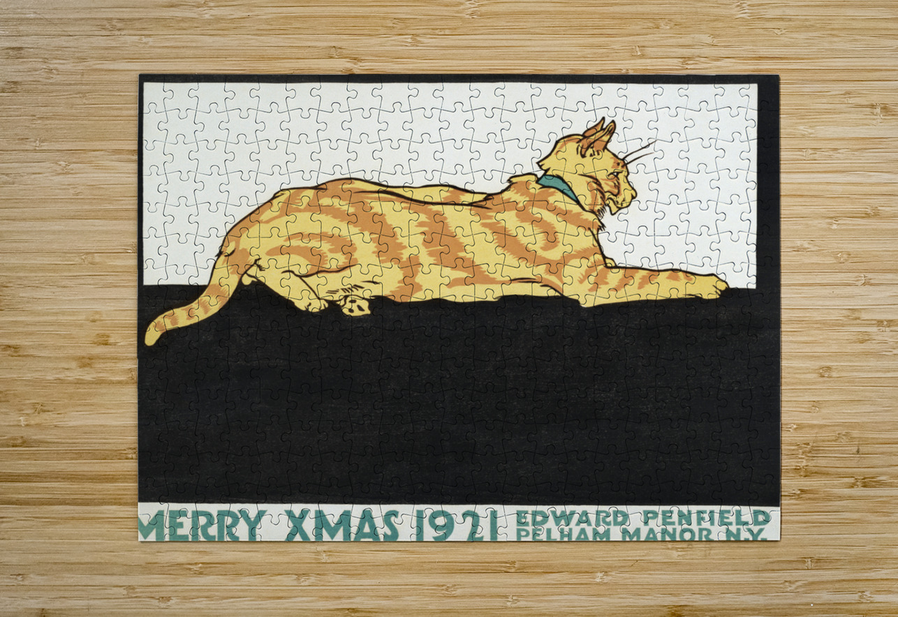 Merry Xmas 1921 by Edward Penfield IStockHistory com Puzzle printing