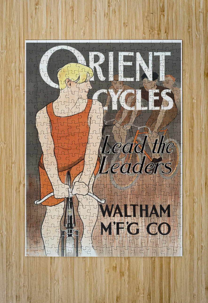Orient Cycles 1895 by Edward Penfield IStockHistory com Puzzle printing