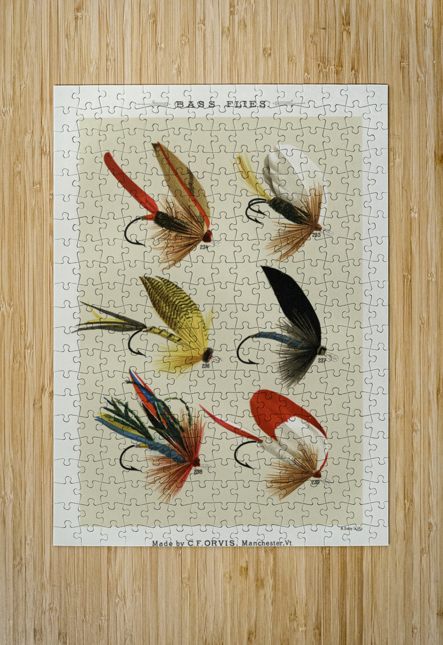 Bass Flies  IStockHistory com Puzzle printing
