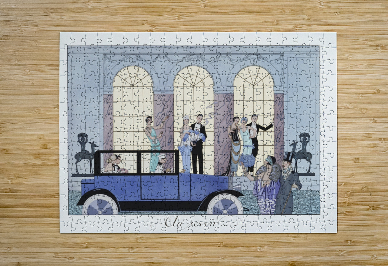 Au Revoir 1920 fashion illustration  by George Barbier. IStockHistory com Puzzle printing