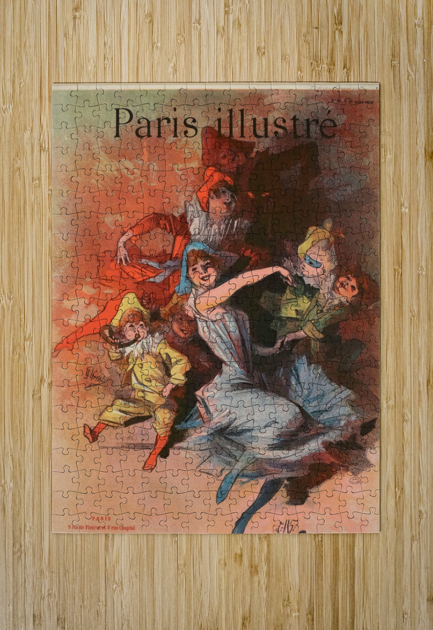 Paris Illustré Poster by Jules Chéret IStockHistory com Puzzle printing