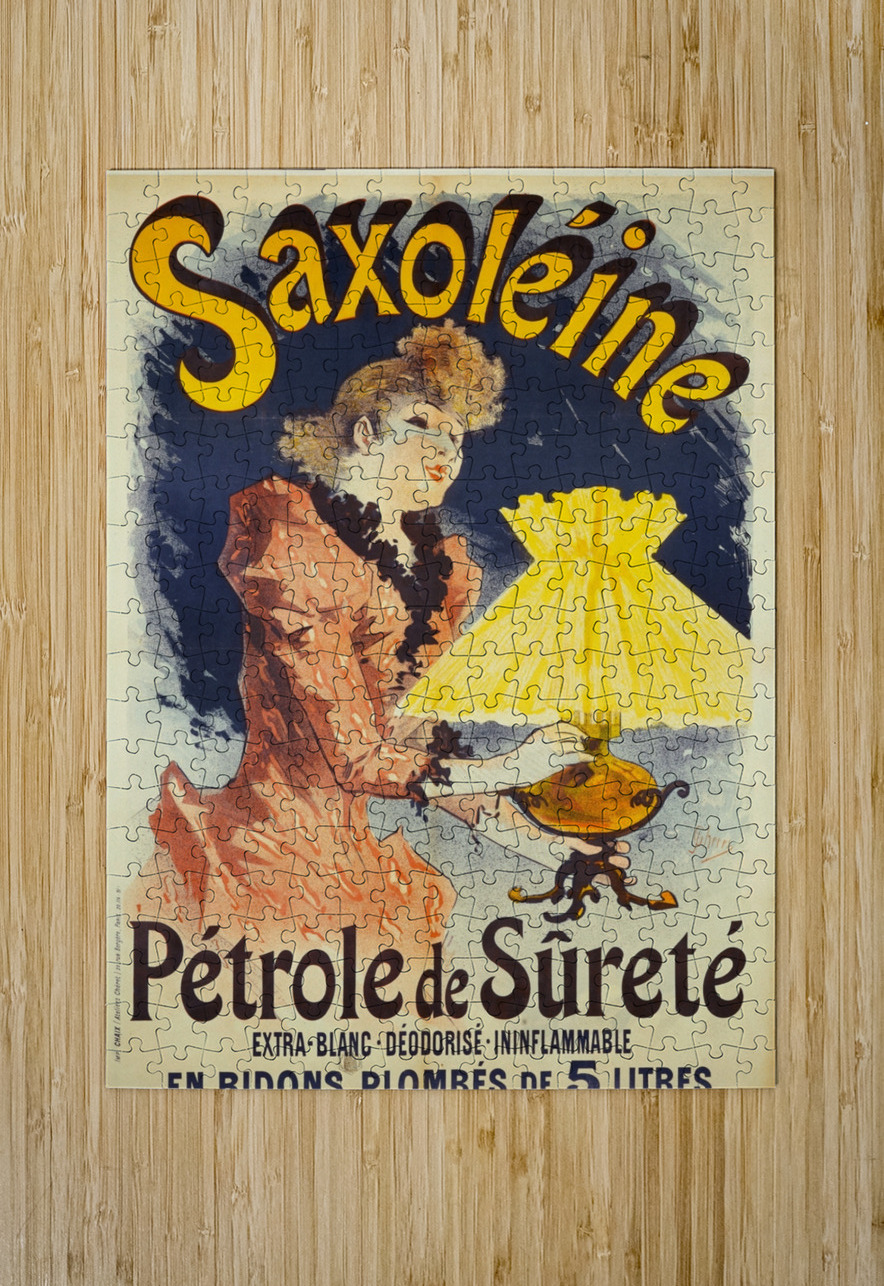 SaxoléinePétrole De Sûreté 1891 Poster by Jules Chéret IStockHistory com Puzzle printing