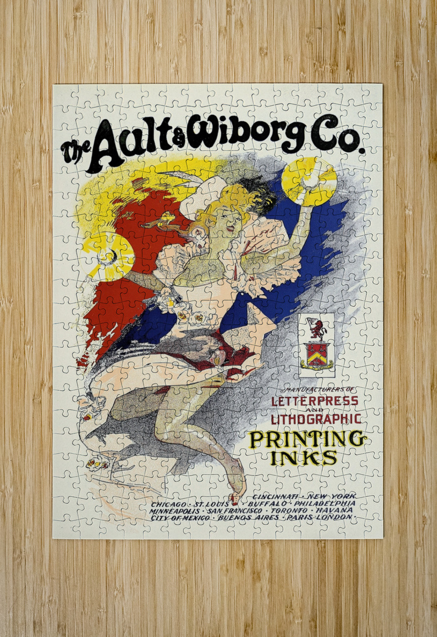Ault and Wiborg Ad. 089 1890-1913 Poster by Jules Chéret IStockHistory com Puzzle printing
