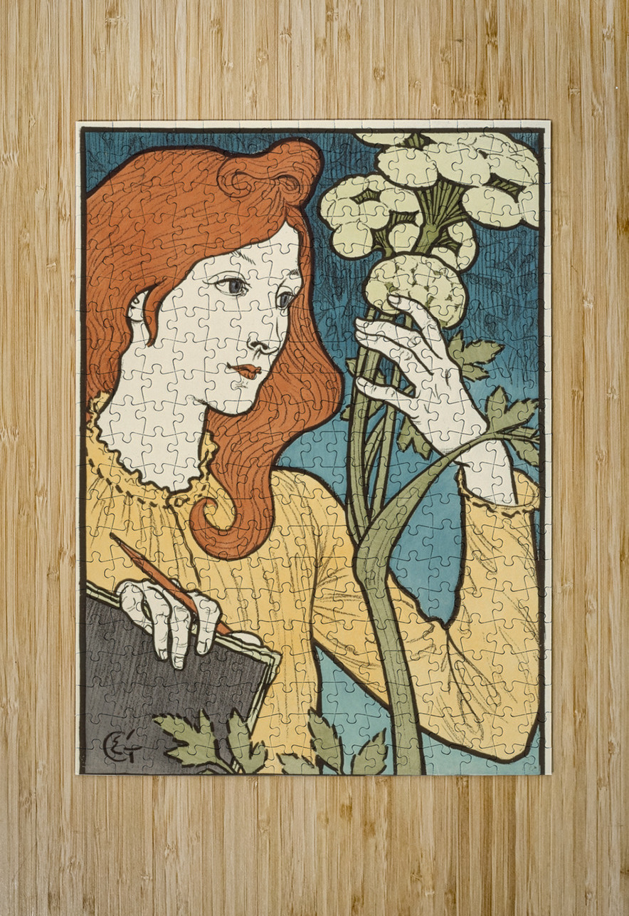 Salon des Cent 1894 Illustration by Eugène Samuel Grasset IStockHistory com Puzzle printing