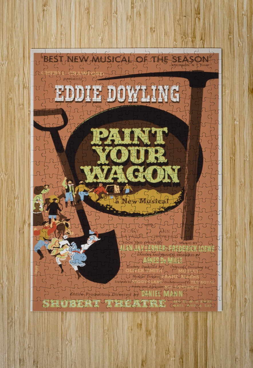 Paint your wagon 1951 Dick Dodge American 20th Century Artcraft Lithograph Poster 1905–1970 IStockHistory com Puzzle printing