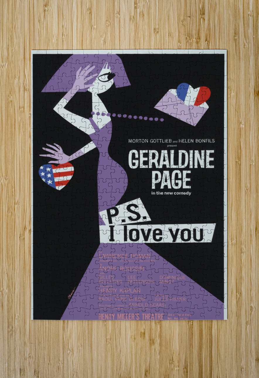 P.S. I love you 1964 Artcraft Lithograph Poster 1905–1970 IStockHistory com Puzzle printing