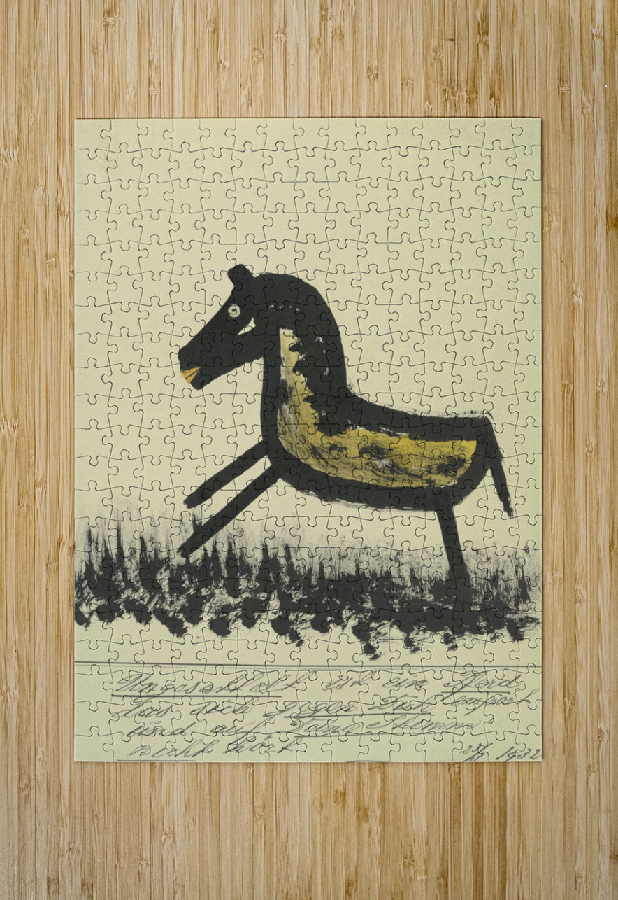 Ungesattelt ist ein Pferd … 1932  My Pictures Become Wilder and Wilder By John Elsas IStockHistory com Puzzle printing