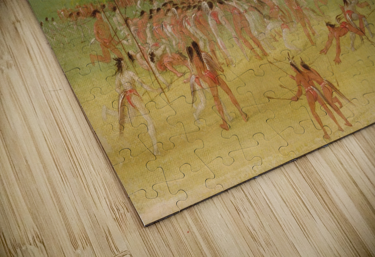 Ball-Play of The Choctaw–Ball Down 1834-1835 IStockHistory com Puzzle