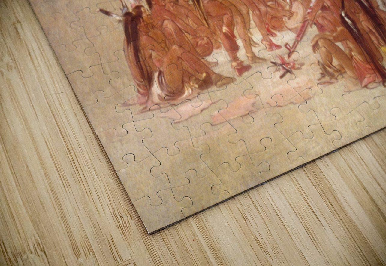 Pipe Dance Assiniboine 1835-1837 IStockHistory com Puzzle