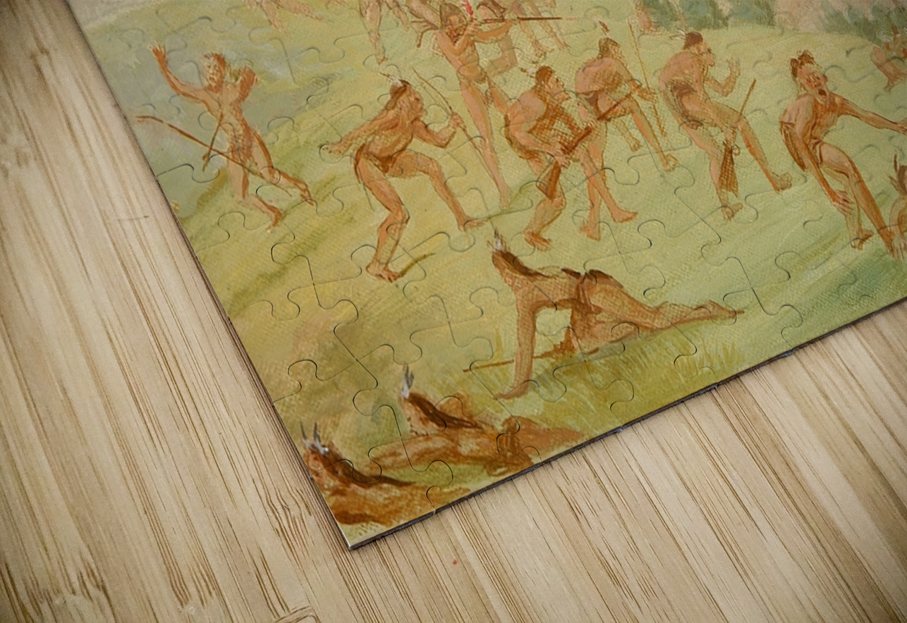 Mandan Attacking A Party Of Arikara 1832-1833 IStockHistory com Puzzle