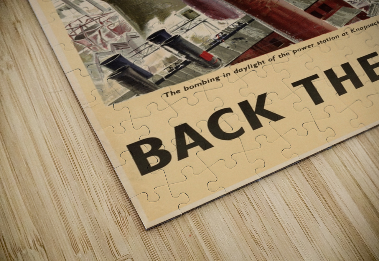 The Bombing in Daylight of the Power Station at Knapsack Germany by the Royal Air Force – Back Them Up! IStockHistory com Puzzle
