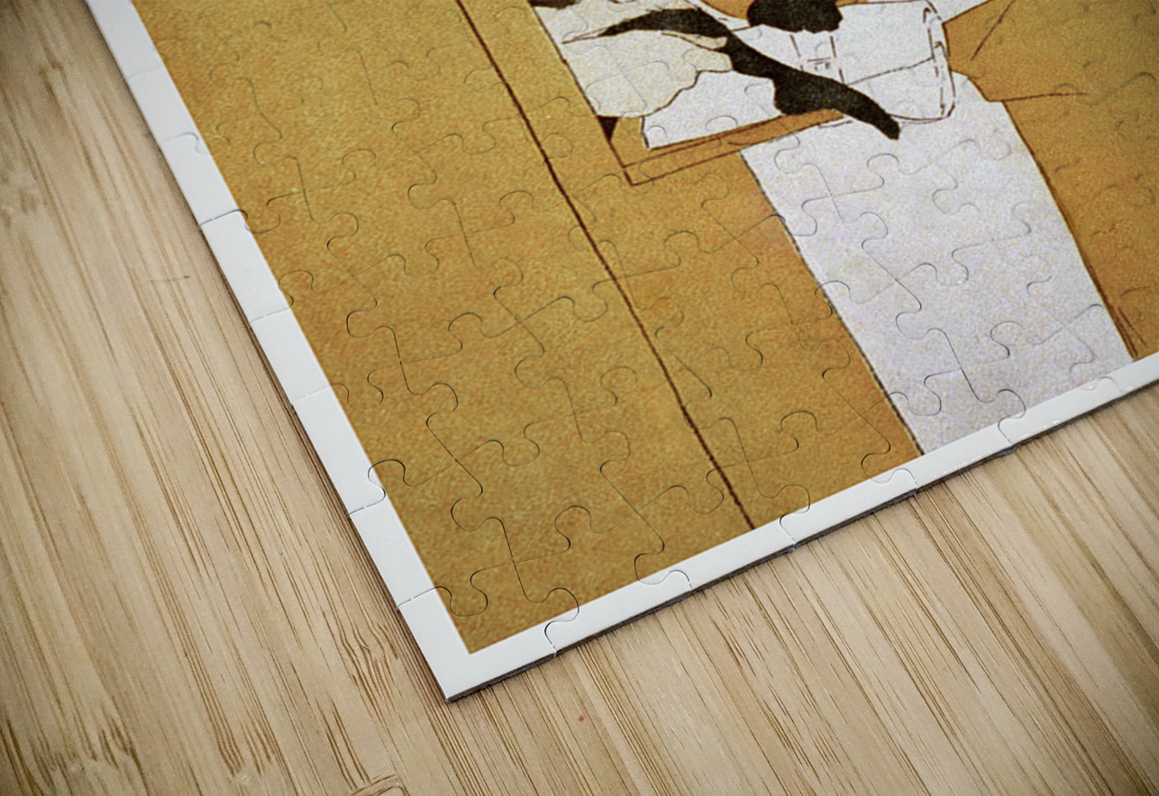 Woman picking up bathing suits 1895 by Edward Penfield IStockHistory com Puzzle